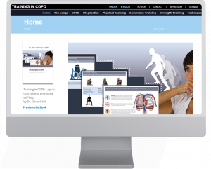 PC, Tablet und Smartphone-Mockup für Training bei COPD