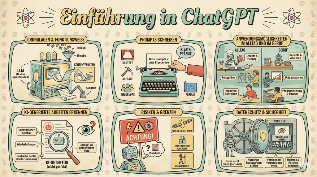 Infografik Einstieg in ChatGPT